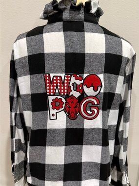 Upcycled Arkansas Razorback Game Day Shirt